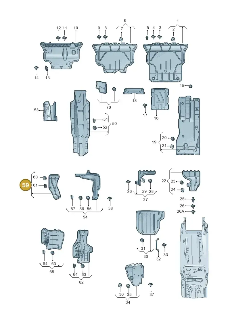 5Q0825756 — Skoda Octavia (2019-2024) diagram 585825110, position 59