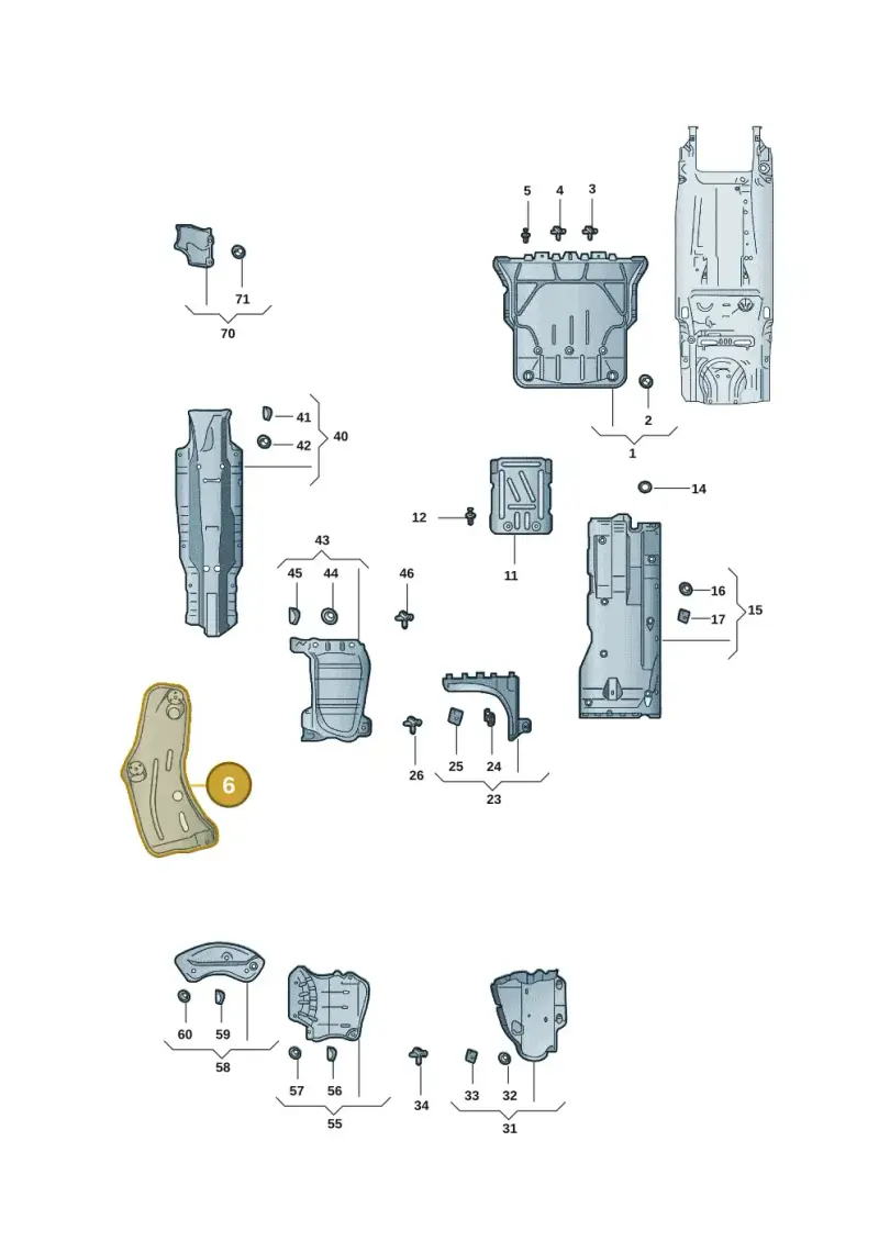 5Q0825756 — Skoda Octavia (2021-) diagram 5dd825100, position 6