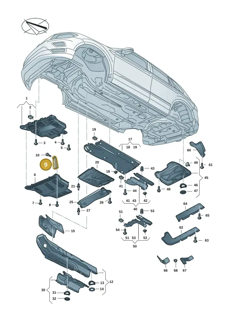 5Q0825921 — Skoda Kodiaq (2024-) diagram 57h825000, position 9