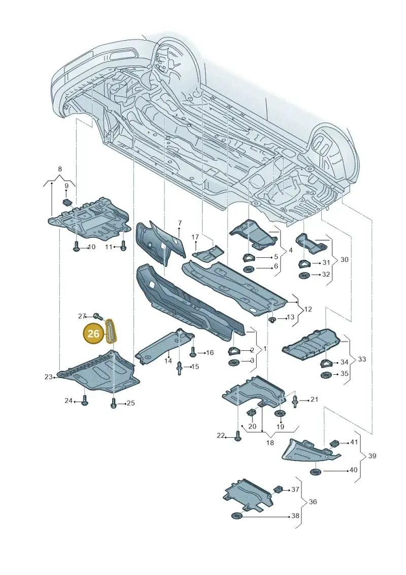 5Q0825922 — Skoda Octavia (2012-2017) diagram 753825000, position 26