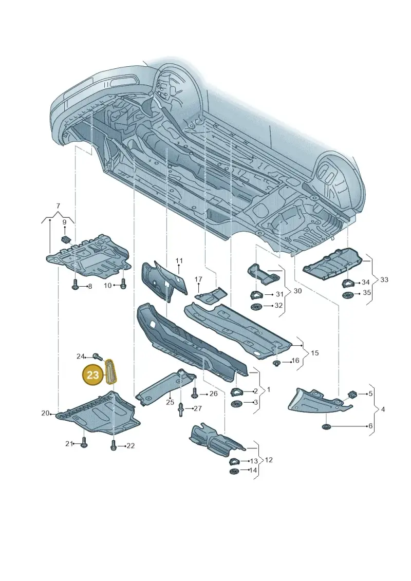 5Q0825922 — Skoda Octavia (2012-2017) diagram 753825100, position 23