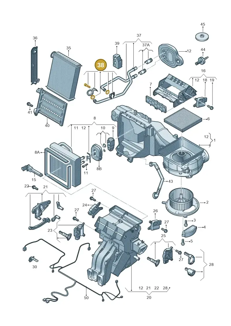 5Q0898400A — Skoda Kodiaq (2018-2022) diagram 827820200, position 38