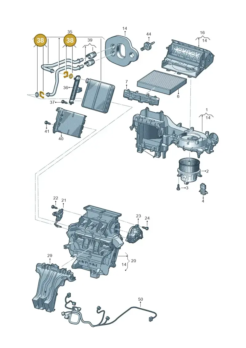 5Q0898400A — Skoda Fabia (2021-) diagram 587819100, position 38