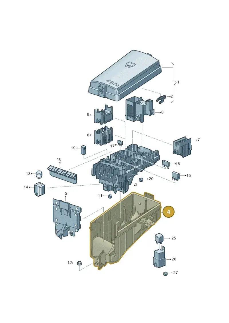 5Q0907361G — Skoda Karoq (2017-2022) diagram 834937200, position 4