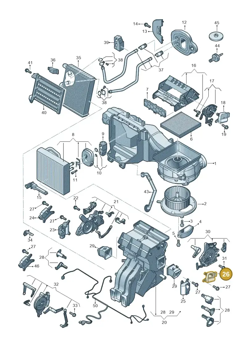 5Q0907511D — Skoda Kodiaq (2018-2022) diagram 793820220, position 26