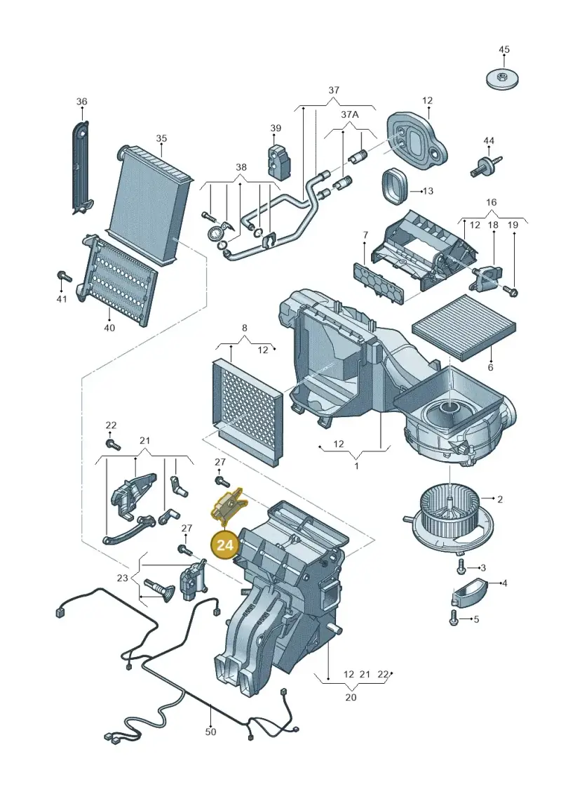 5Q0907511L — Skoda Karoq (2017-2022) diagram 746819100, position 24