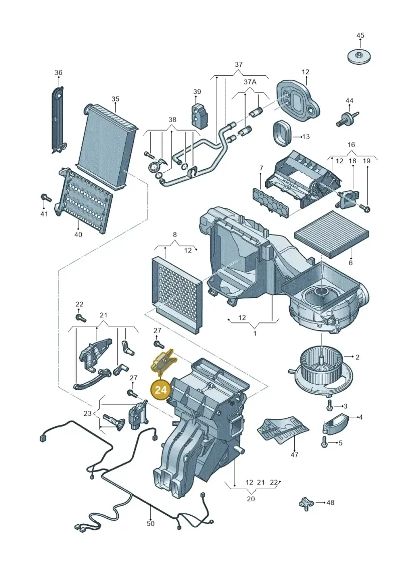 5Q0907511L — Skoda Octavia (2017-2020) diagram 805819010, position 24