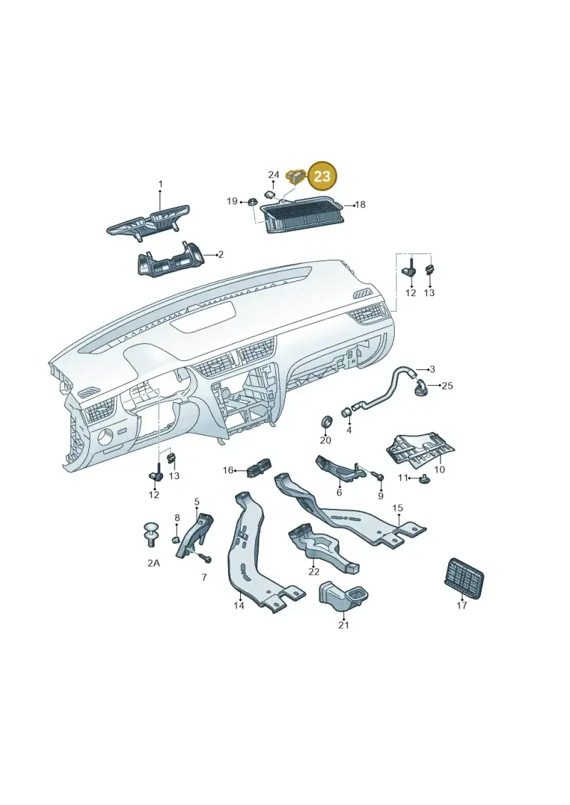 5Q0907643C — Skoda Octavia (2017-2020) diagram 805819030, position 23