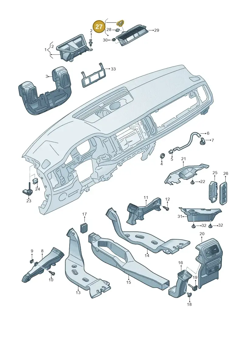 5Q0907643F — Skoda Karoq (2017-2022) diagram 834819030, position 27