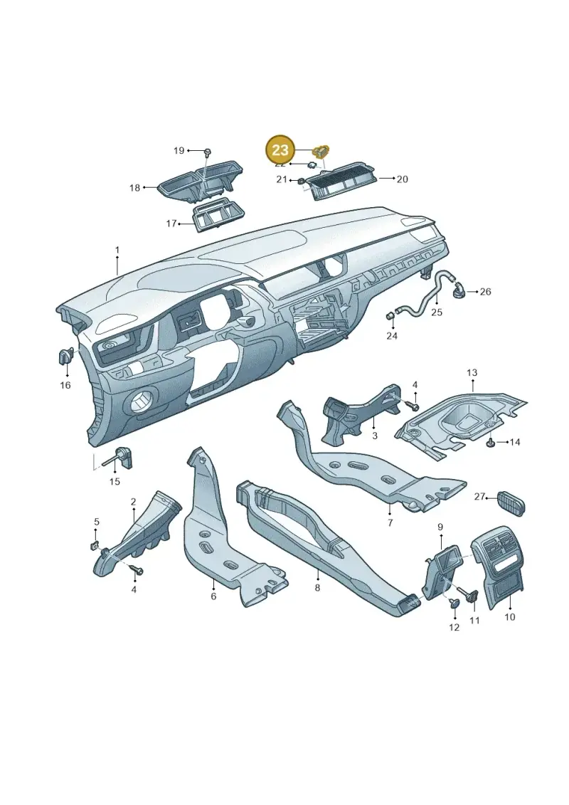5Q0907643F — Skoda Superb Combi (2015-2024) diagram 851819300, position 23