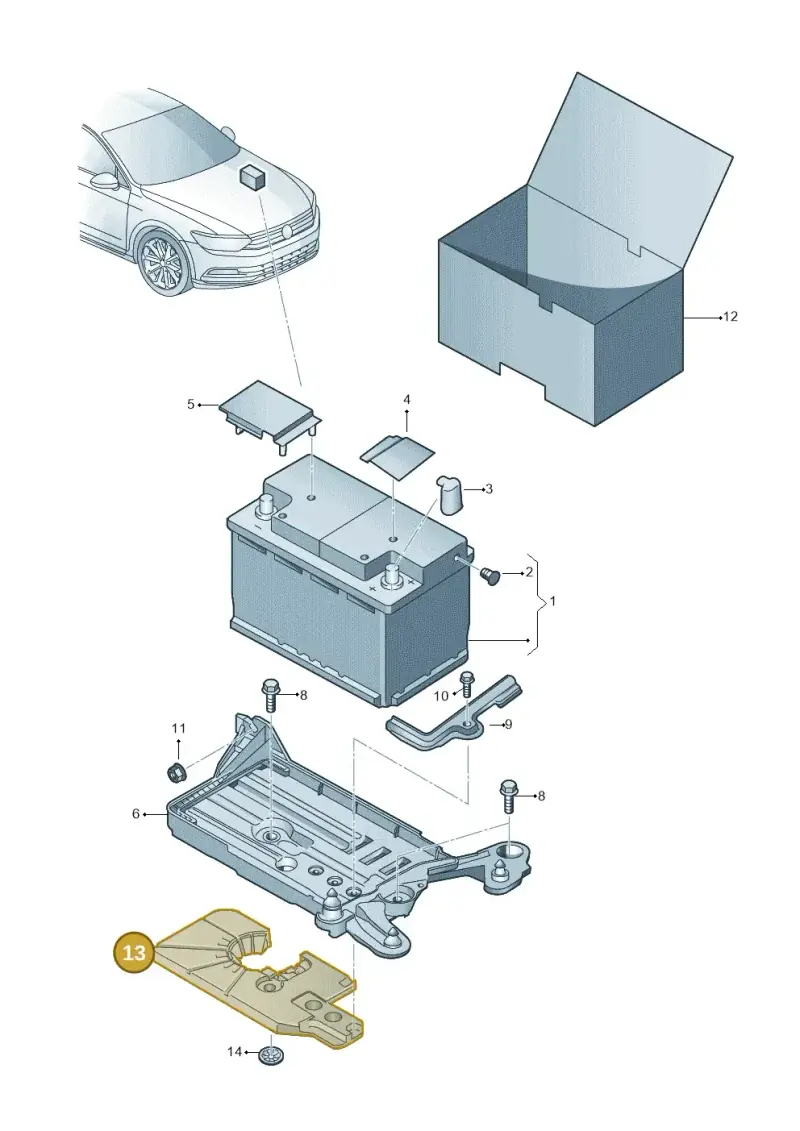 5Q0915325D — Skoda Superb Combi (2015-2024) diagram 793915000, position 13