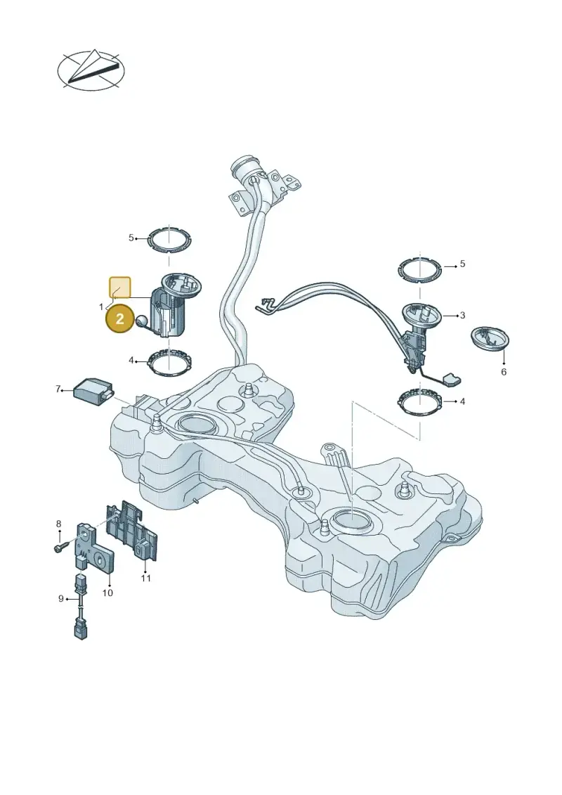 5Q0919673AM — Skoda Octavia (2019-2024) diagram 827919350, position 2