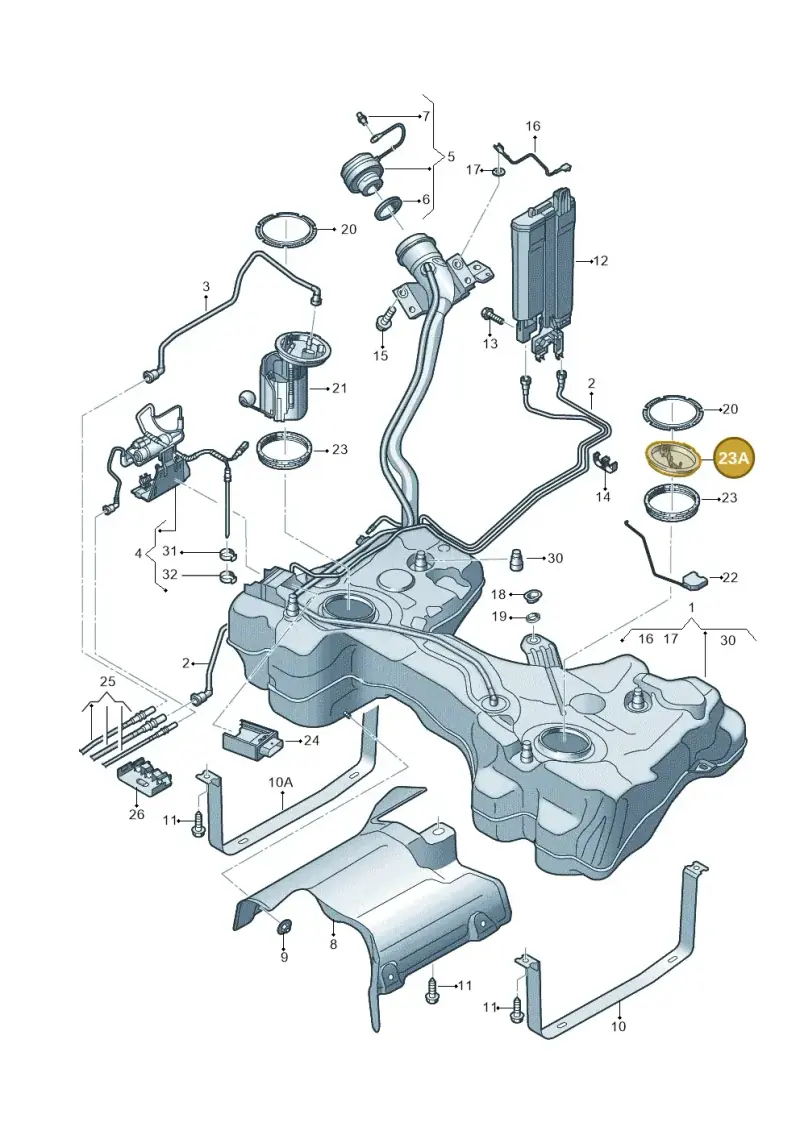 5Q0919679 — Skoda Karoq (2017-2022) diagram 746201400, position 23A