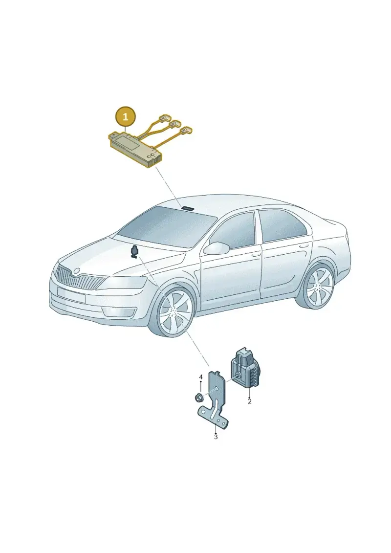 5Q0951172 — Skoda Octavia (2019-2024) diagram 753951200, position 1