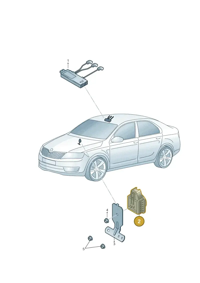 5Q0951605A — Skoda Fabia (2021-) diagram 851951400, position 2