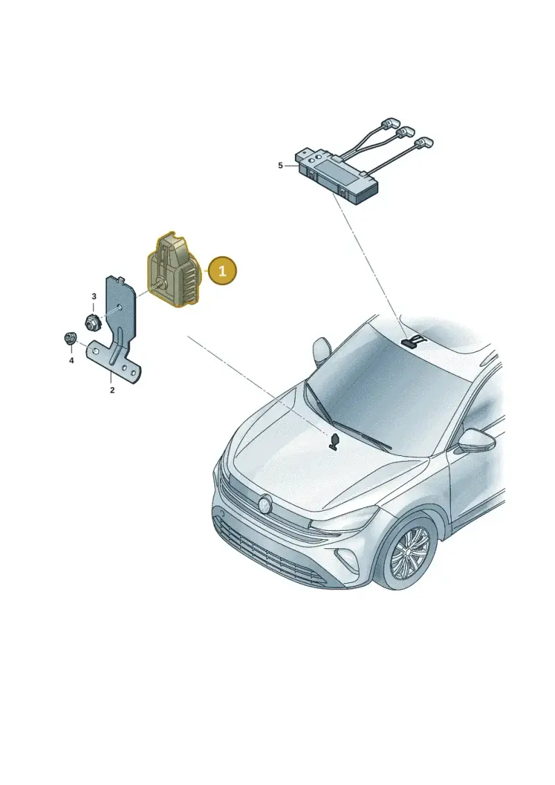 5Q0951605B — Skoda Kodiaq (2024-) diagram 57x951020, position 1