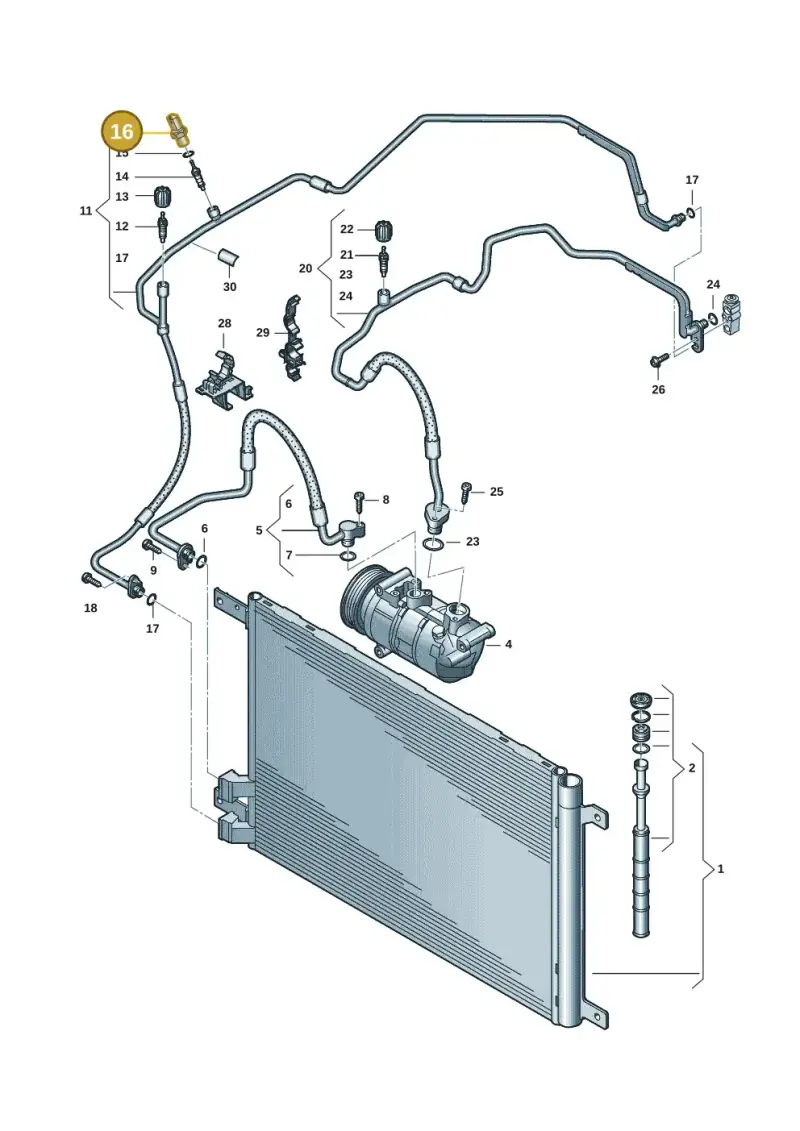 5Q0959126B — Skoda Fabia (2021-) diagram 6vn260050, position 16