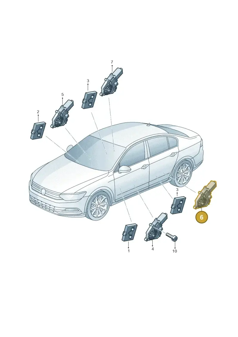 5Q0959407 — Skoda Octavia (2019-2024) diagram 793959100, position 6