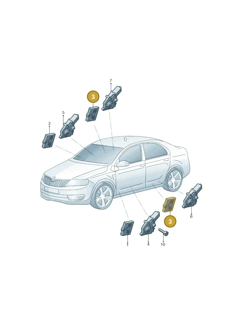 5Q0959595L — Skoda Superb NF (2015-2023) diagram 881959100, position 3