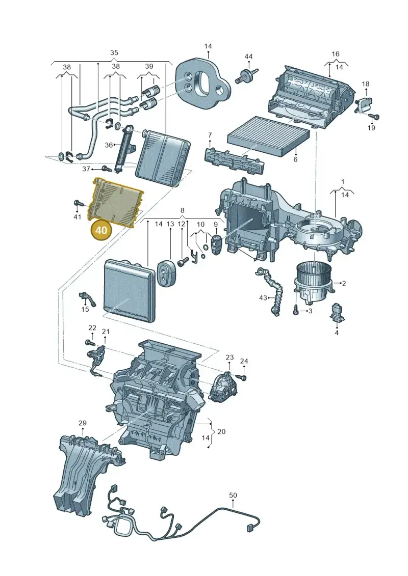 5Q0963235E — Skoda Kamiq (2019-) diagram 587820100, position 40