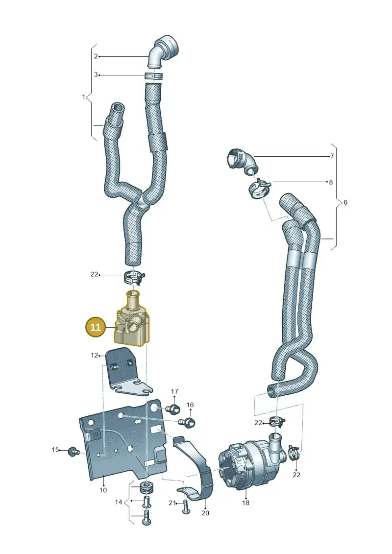 5Q0965561B — Skoda Kodiaq (2024-) diagram 793121120, position 11