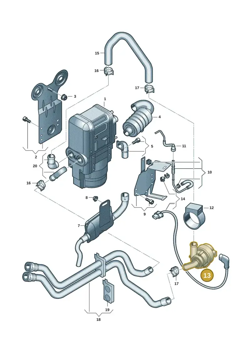 5Q0965561E — Skoda Kodiaq (2024-) diagram 3j0819700, position 13