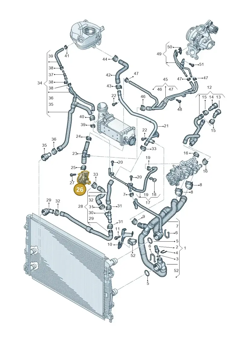 5Q0965567 — Skoda Fabia (2021-) diagram 837121170, position 26