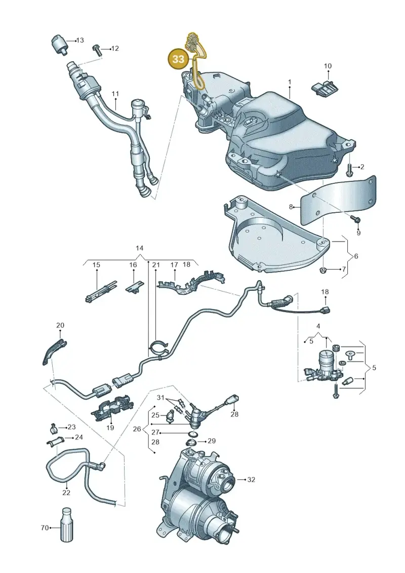 5Q0971404 — Skoda Karoq (2017-2022) diagram 834201110, position 33