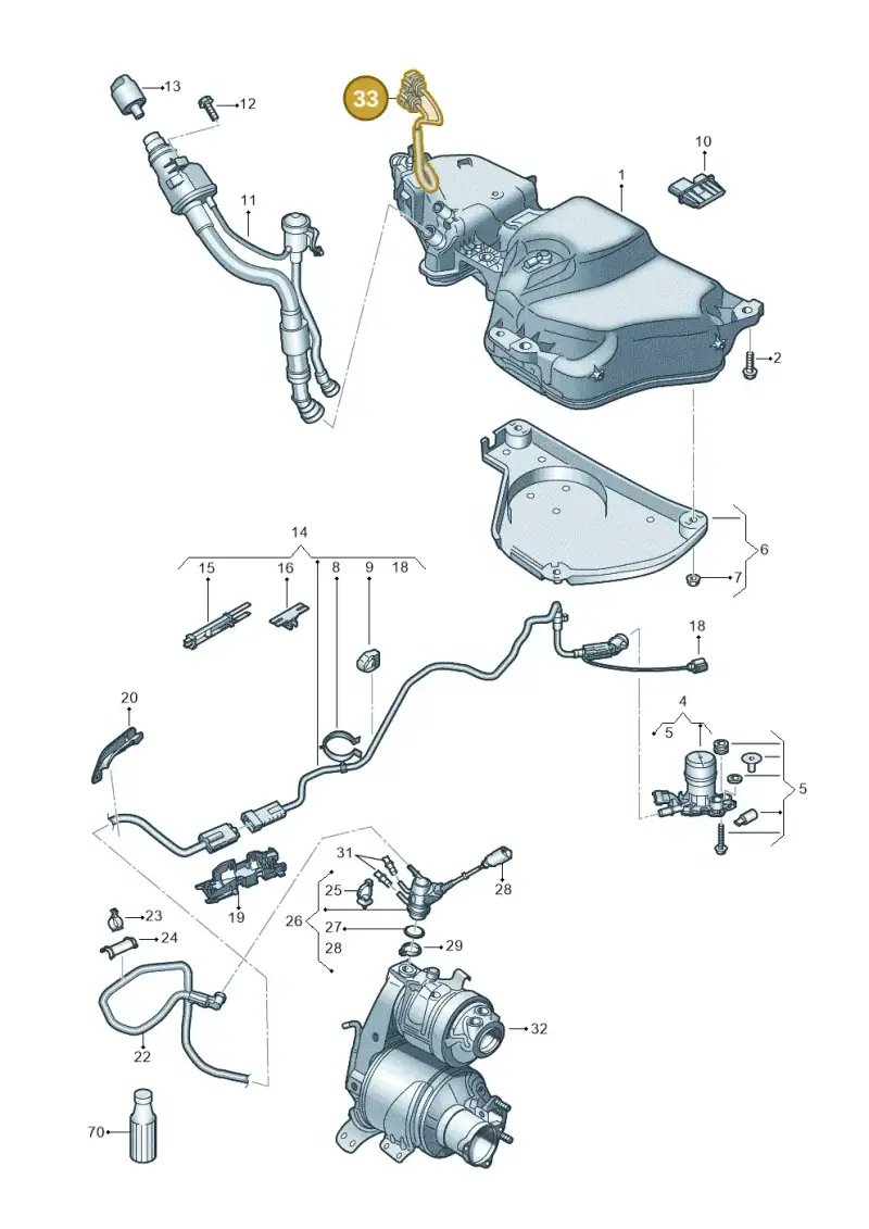 5Q0971407 — Skoda Octavia (2017-2020) diagram 805253100, position 33