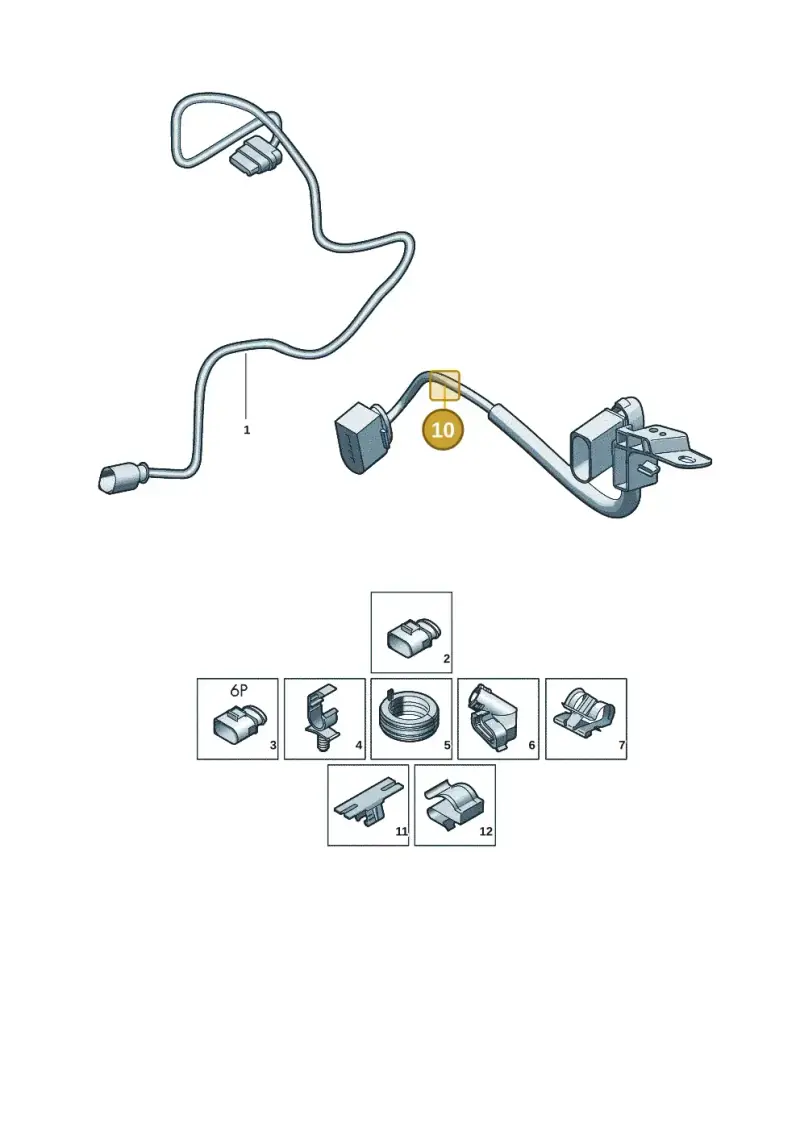 5Q0971499 — Skoda Superb Combi (2023-) diagram 3j0972750, position 10