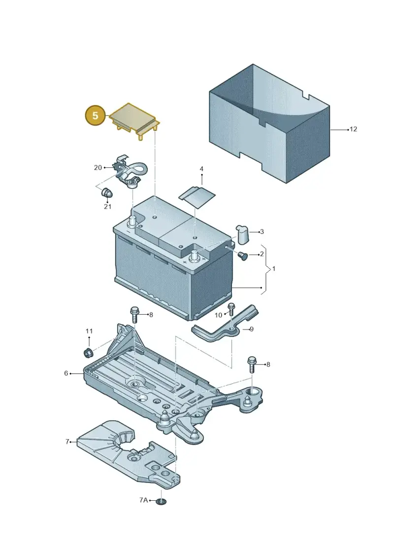 5Q0971813 — Skoda Kodiaq (2018-2022) diagram 804915000, position 5