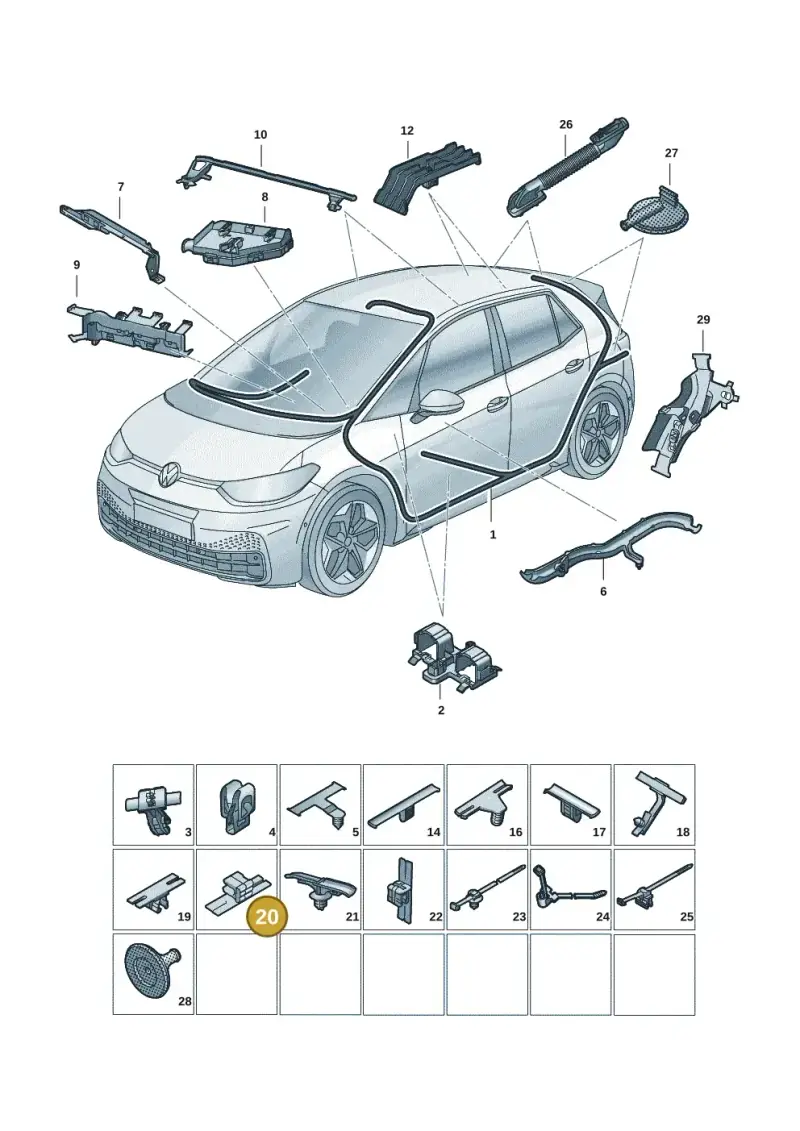5Q0971848C — Skoda Enyaq (2020-) diagram 10a971091, position 20