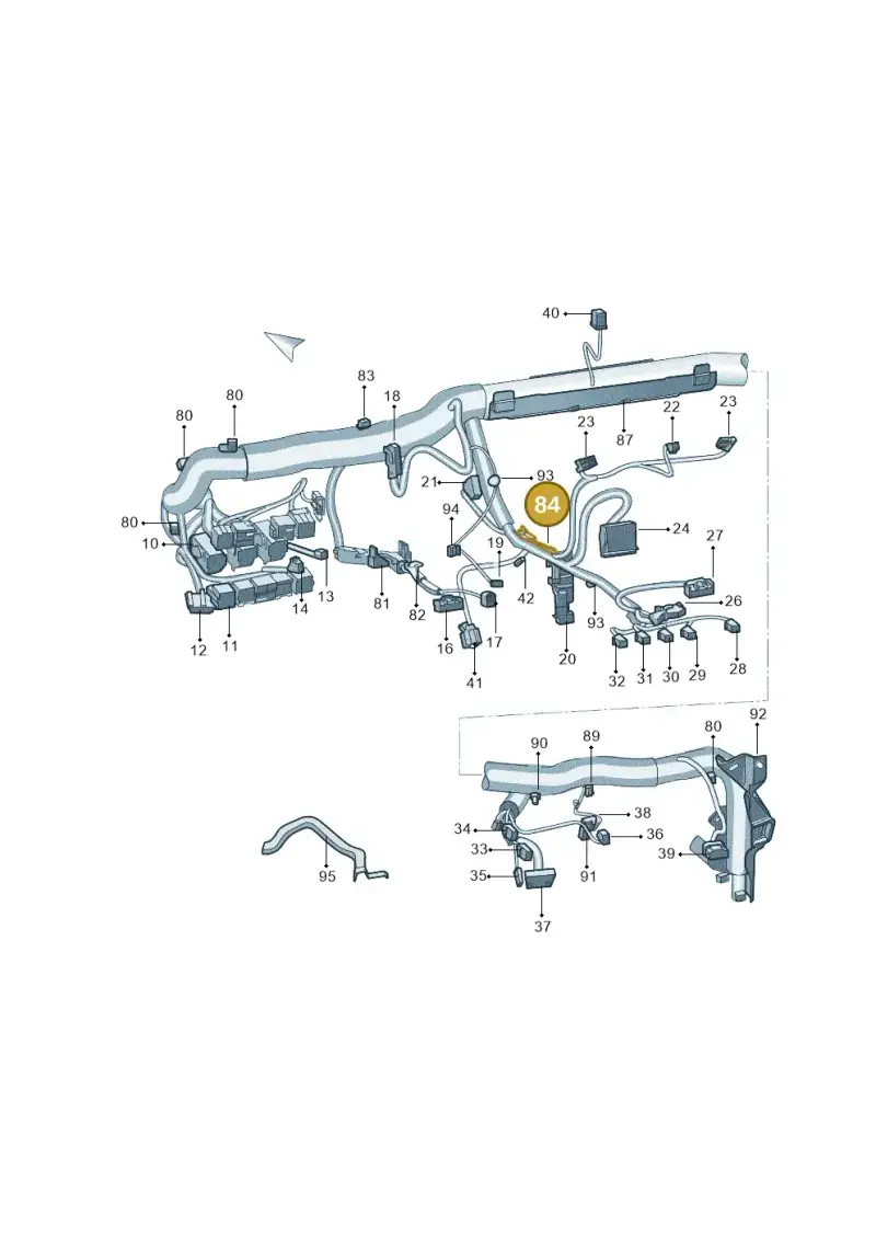 5Q0971848E — Skoda Superb NF (2015-2023) diagram 881971870, position 84