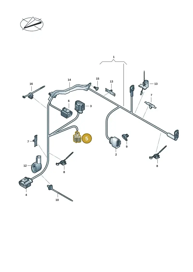 5Q0971955 — Skoda Kodiaq (2024-) diagram 2ka971070, position 5