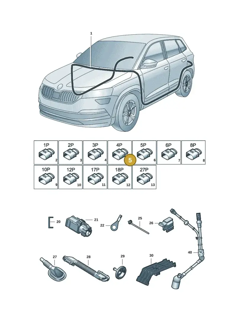 5Q0971994 — Skoda Kodiaq (2018-2022) diagram 804971084, position 5