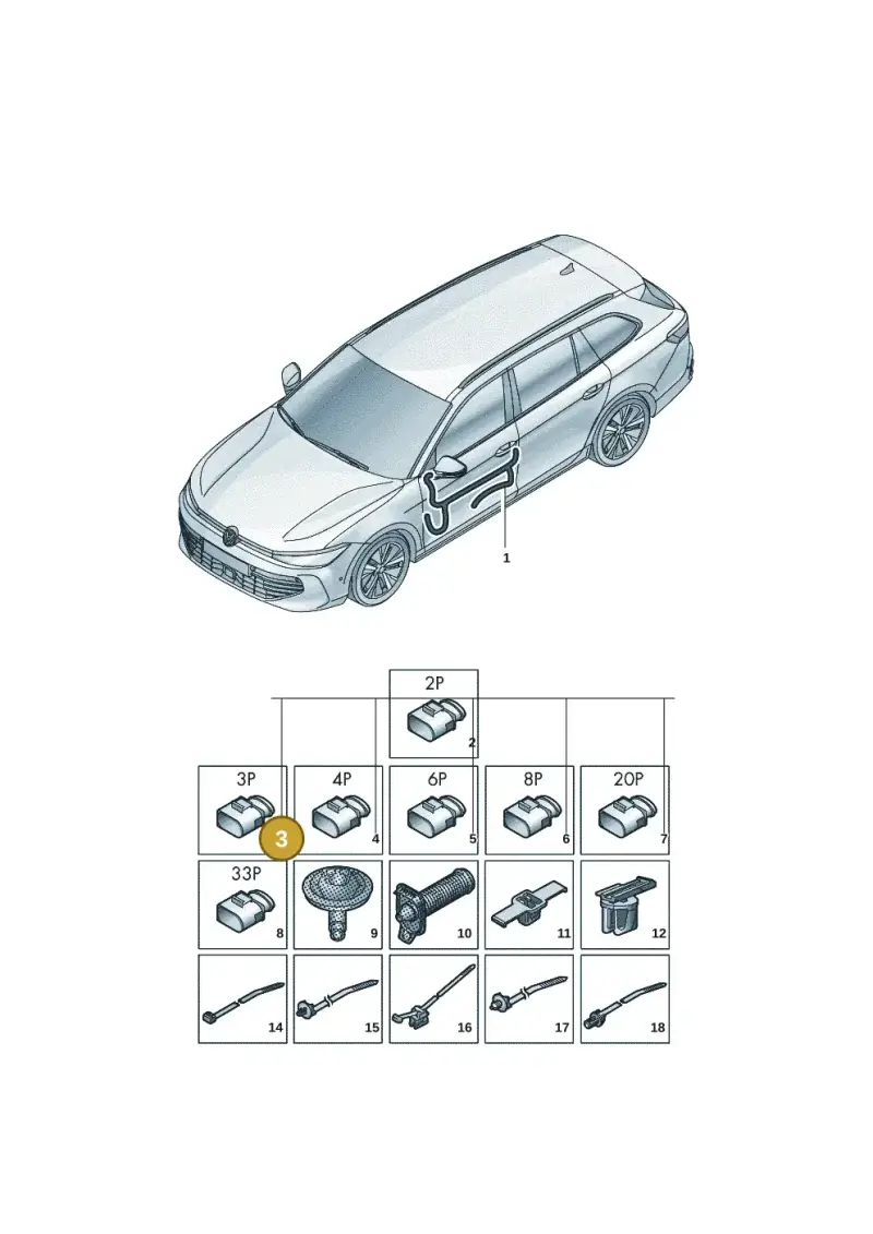 5Q0972703B — Skoda Superb Combi (2023-) diagram 3j0972300, position 3