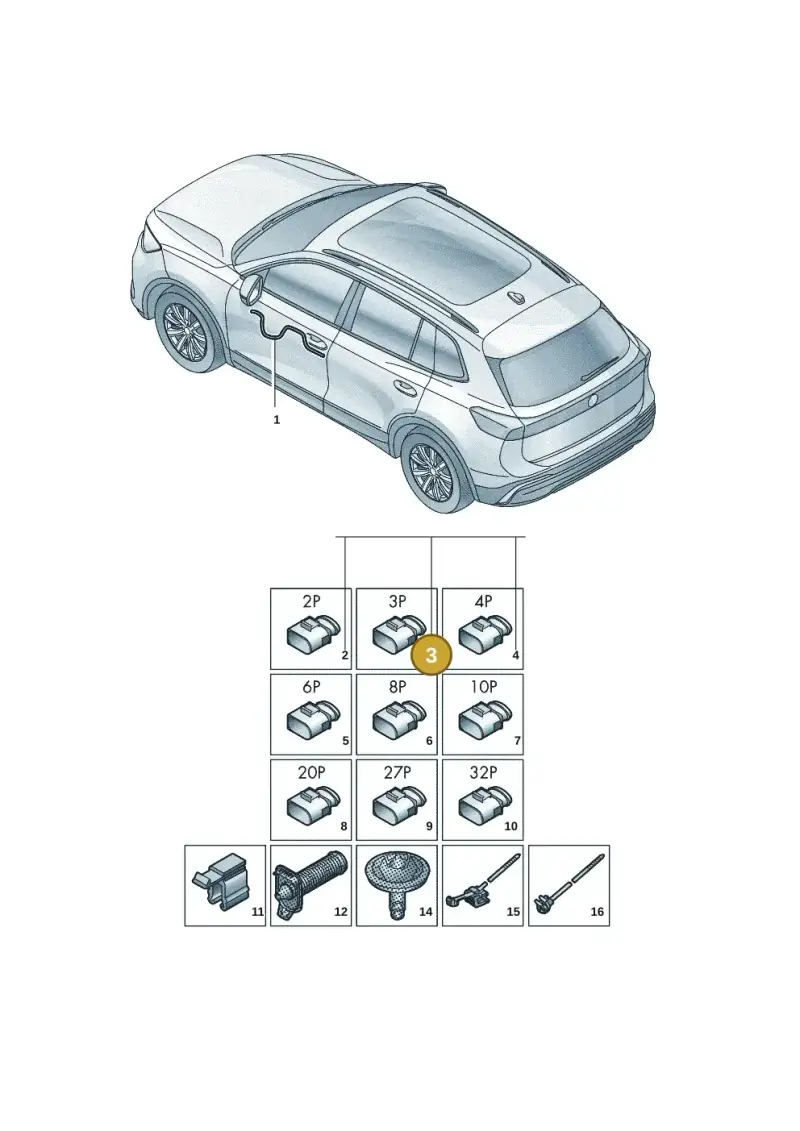 5Q0972703B — Skoda Kodiaq (2024-) diagram 57x972300, position 3