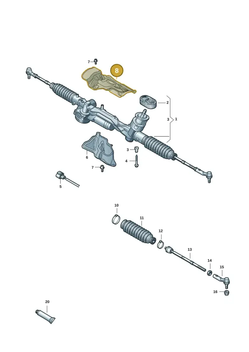 5Q1423981G — Skoda Octavia (2019-2024) diagram 5h0423050, position 8