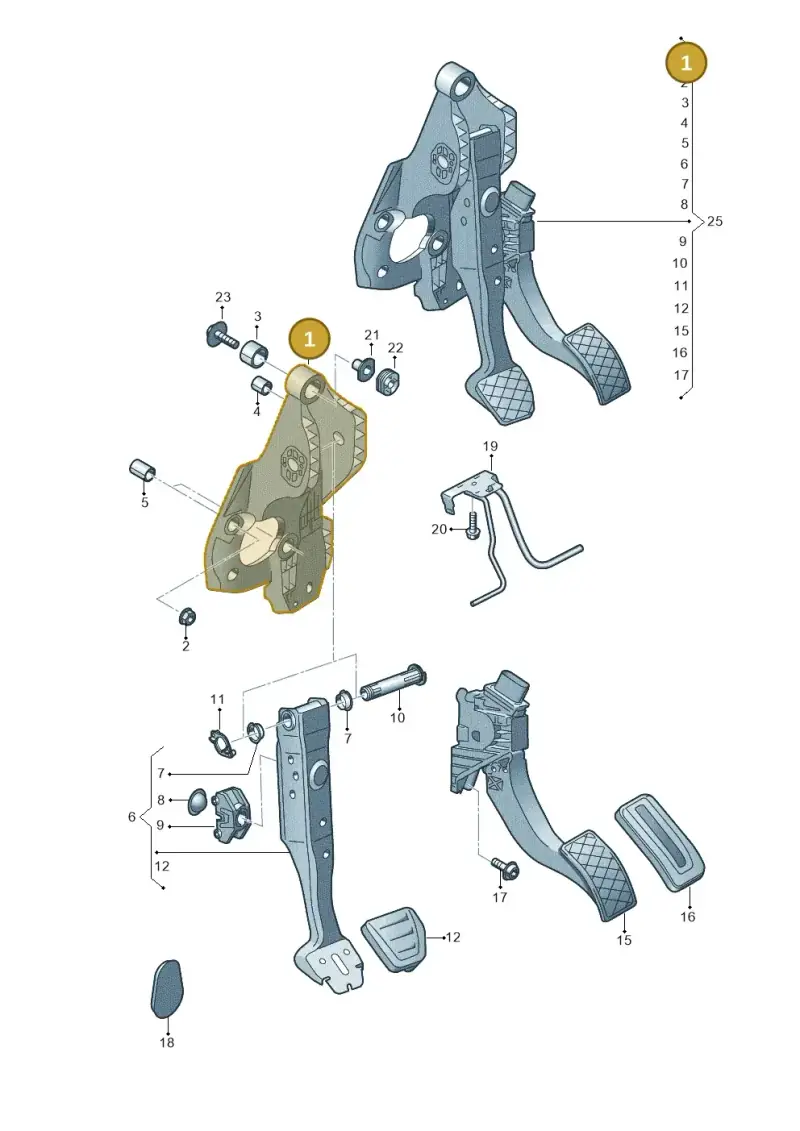 5Q2721115B — Skoda Karoq (2017-2022) diagram 793721710, position 1