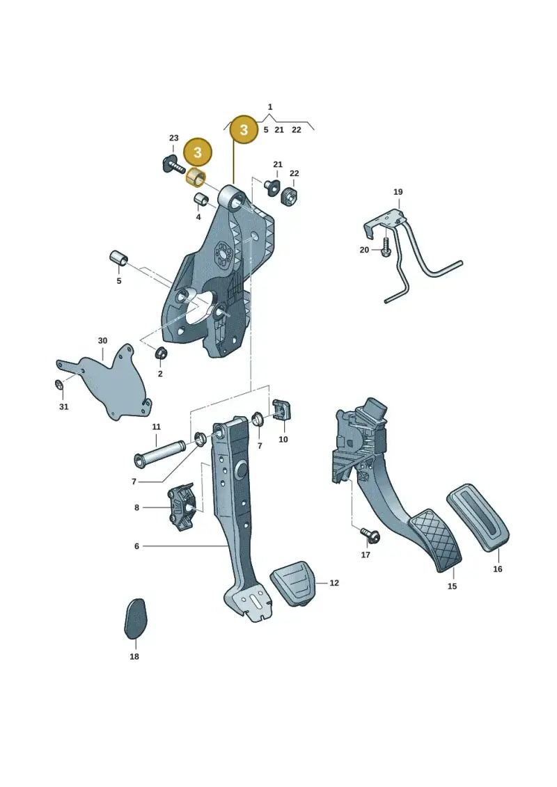 5Q2721368A — Skoda Octavia (2019-2024) diagram 5h0721700, position 3