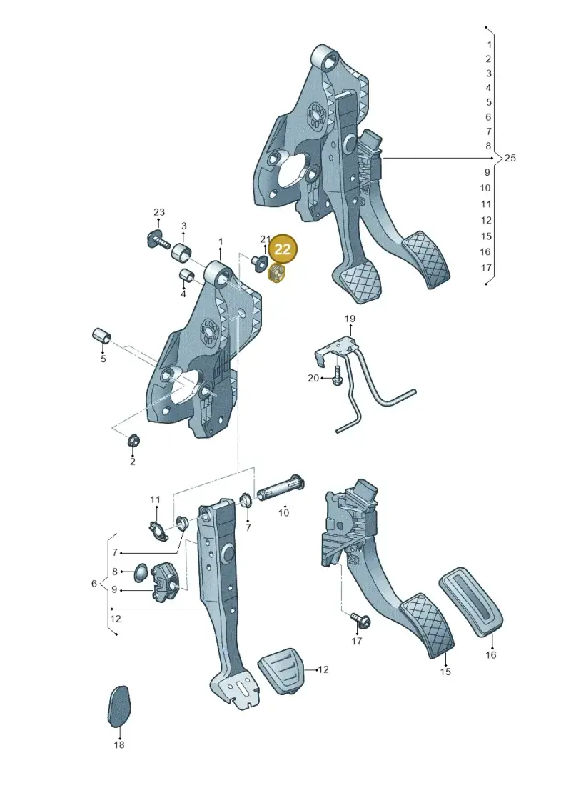 5Q2721431 — Skoda Karoq (2017-2022) diagram 793721710, position 22