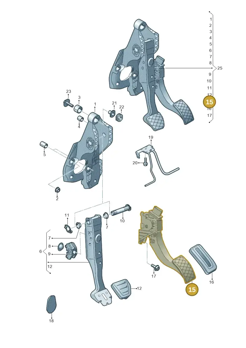 5Q2721503D — Skoda Superb Combi (2015-2024) diagram 793721710, position 15