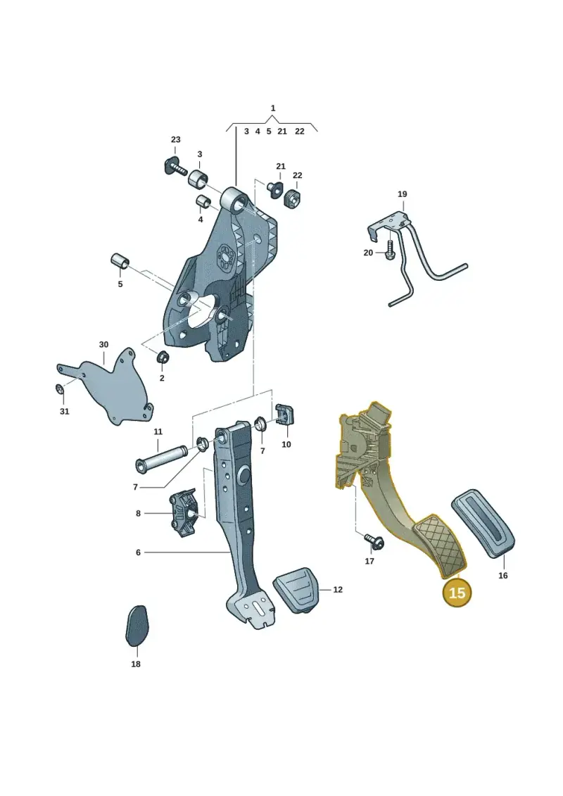 5Q2723503F — Skoda Octavia (2019-2024) diagram 5h0721700, position 15