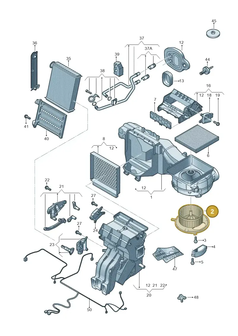 5Q2819021B — Skoda Octavia (2017-2020) diagram 805819010, position 2