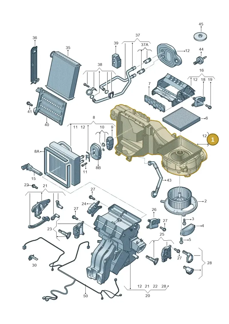 5Q2820007D — Skoda Superb Combi (2023-) diagram 827820200, position 1
