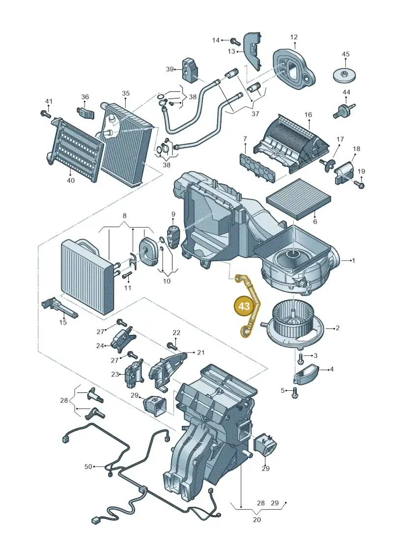5Q2820127E — Skoda Octavia (2019-2024) diagram 746820120, position 43