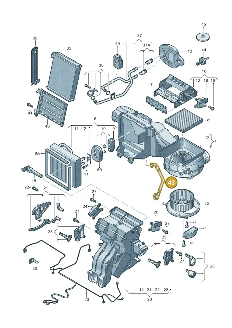 5Q2820127E — Skoda Superb Combi (2023-) diagram 827820200, position 43