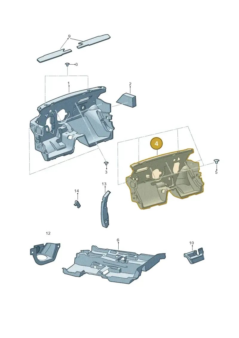 5Q2863354C — Skoda Superb Combi (2015-2024) diagram 851000120, position 4