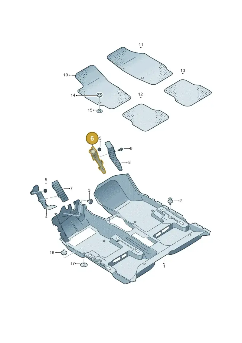 5Q2864767A — Skoda Superb Combi (2023-) diagram 585863000, position 6