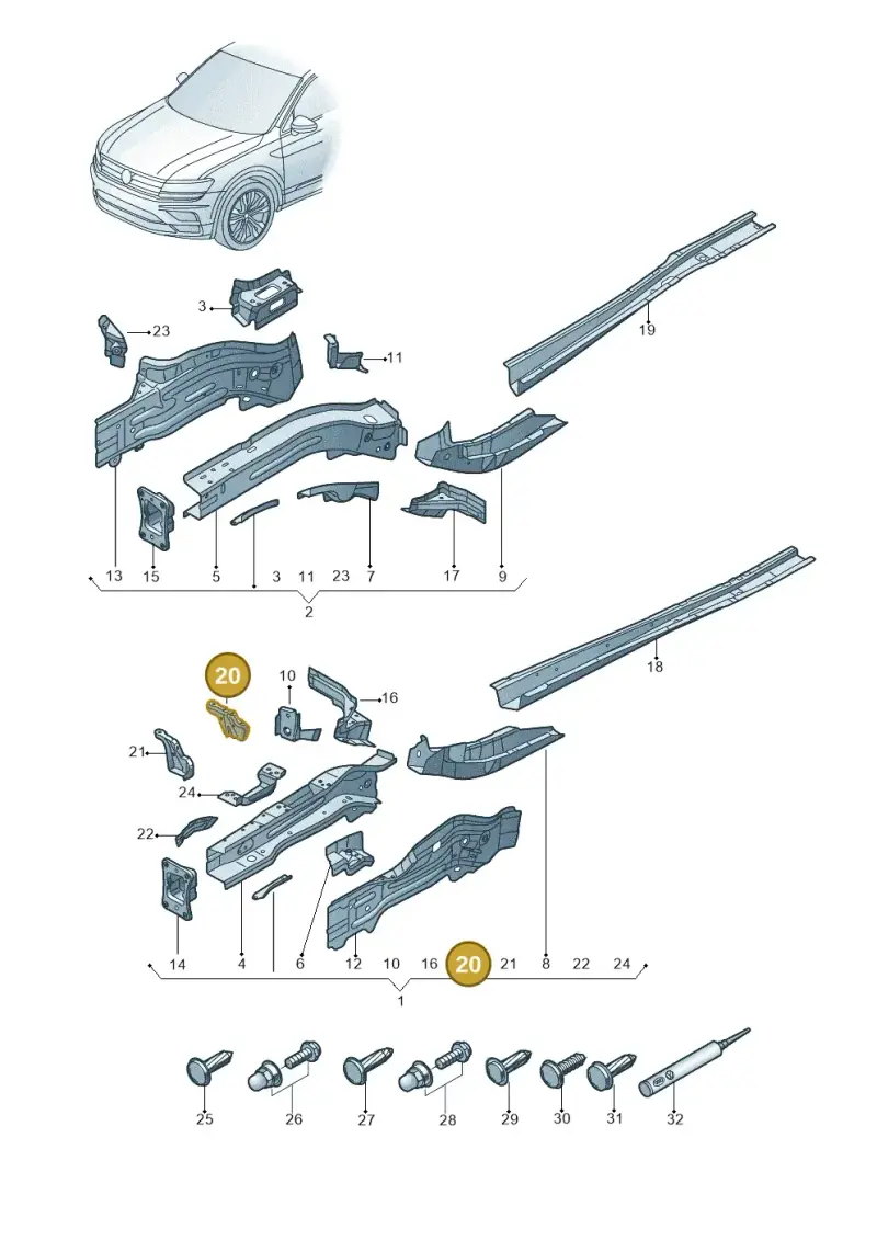 5QA805453 — Skoda Kodiaq (2018-2022) diagram 884803000, position 20